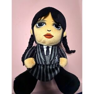 Wednesday Addams Plush Doll Nevermore Academy Uniform Netflix Series Toy 10 Inch